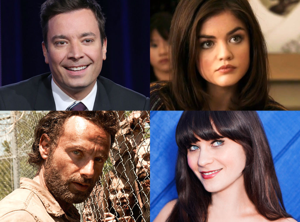 Jimmy Fallon, Lucy Hale, Andrew Lincoln, Zooey Deschanel Jimmy Fallon, Lucy Hale, Andrew Lincoln, Zooey Deschanel